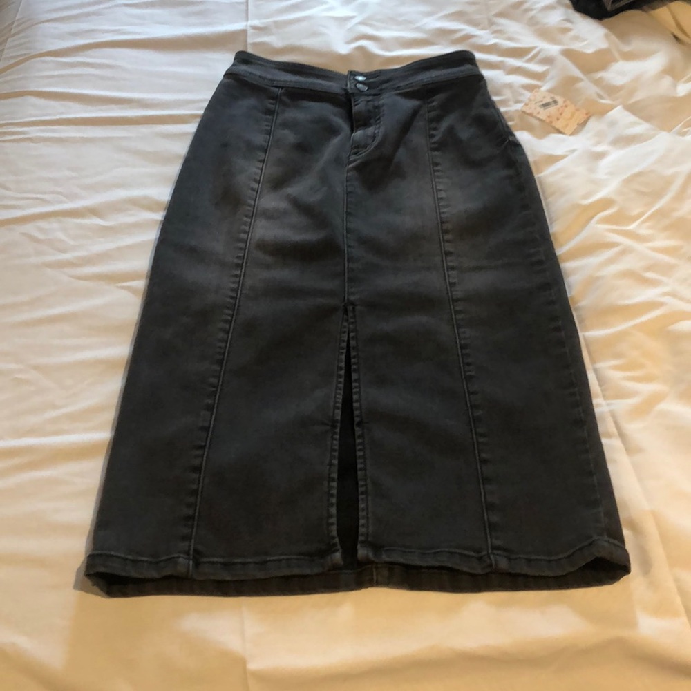 Free People Faded Black Pencil Skirt SZ 27